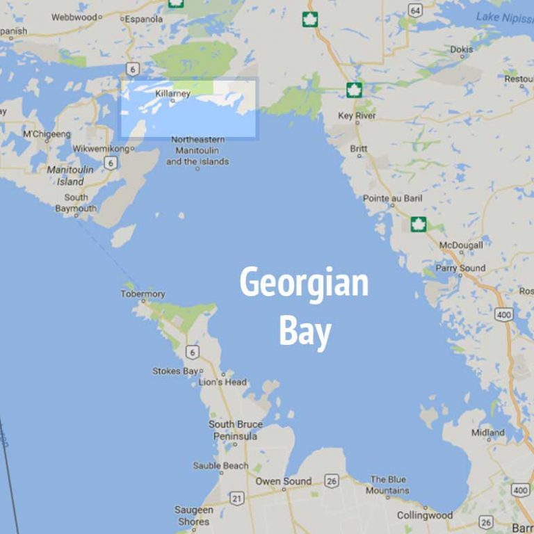 Georgian Bay Coastal Route Map